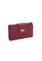Billetera Grande Macoly A010 Cuero Rojo Liso de Macoly