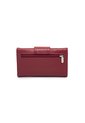 Billetera Grande Macoly A010 Cuero Rojo Liso de Macoly
