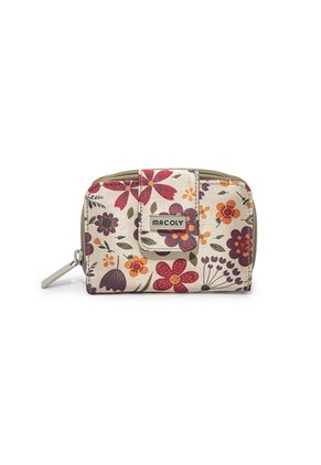 Billetera Mini A017 Floralia Taupe