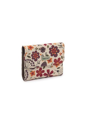 Billetera Macoly Mini A027 Floralia Taupe