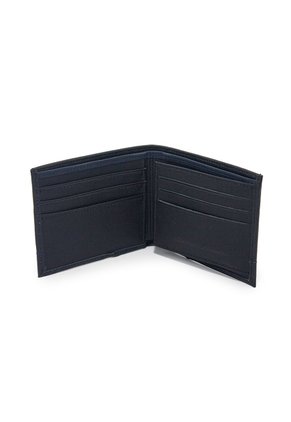 Billetera Hombre 330 Cuero Negro X Azul