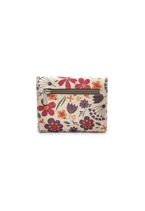 Billetera Macoly Mini A027 Floralia Taupe