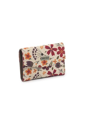 Billetera Mini Macoly A035 Floralia Taupe