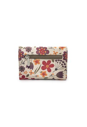 Billetera Mini Macoly A035 Floralia Taupe