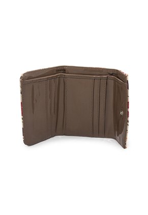 Billetera Mini Macoly A035 Floralia Taupe