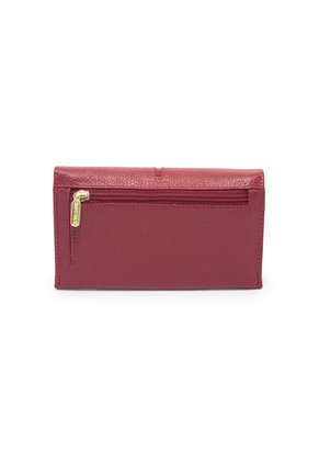 Billetera Cuero Macoly 051 Rojo Liso