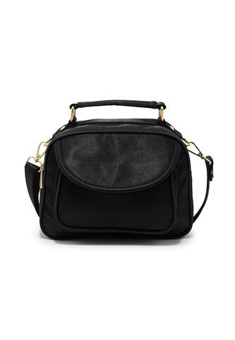 Bolso Manos Libres Macoly 701  Razzo Negro Oro Macoly
