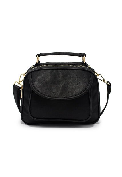 Bolso Manos Libres Macoly 701  Razzo Negro Oro