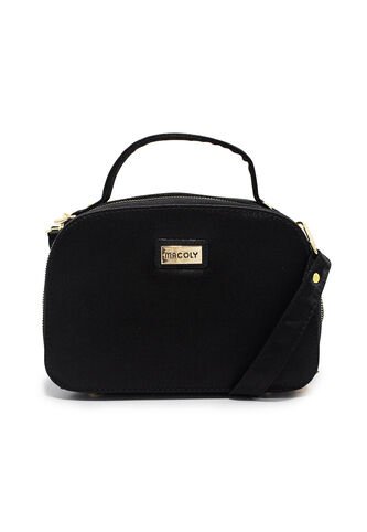 Cartera Manos Libres Macoly 809 Razzo Negro Oro Macoly
