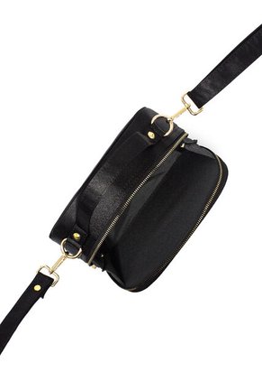 Cartera Manos Libres Macoly 809 Razzo Negro Oro