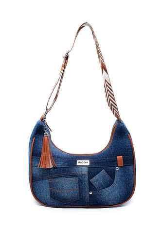 Bolso Manos Libres Macoly VO08 Jean X Reata Miel Macoly