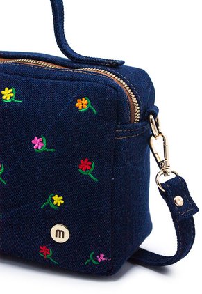 Bolso Manos Libres Macoly M401 Jean Bordado
