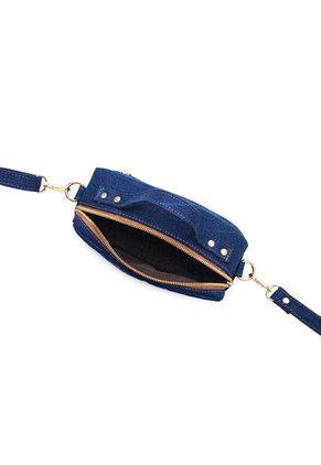 Bolso Manos Libres Macoly M401 Jean Bordado