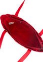 Bolso De Hombro C329 Cuero Tala Rojo Mariposas de Macoly