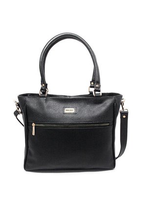 Bolso De Hombro M778 Cuero Negro Liso