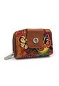 Billetera Mini Macoly 049 Cuero Tala Miel Mariposas de Macoly