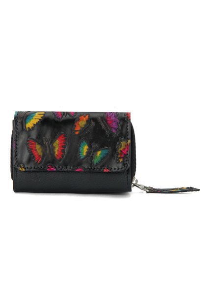 Portabilletes PB20 Cuero Tala Negro Mariposas