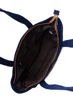 Bolso De Hombro Macoly M841 Jean Acolchado Oro