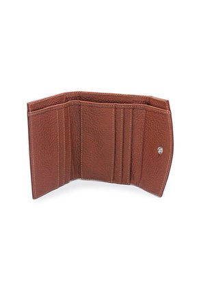 Billetera Mini A035 Cuero Miel Liso