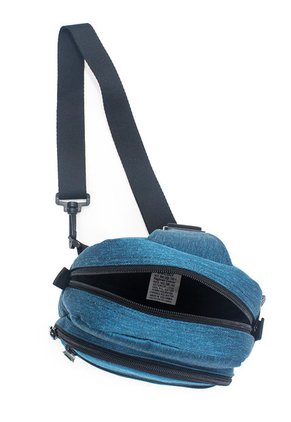 Bandolera Manos Libres Macoly Koala 299 Lona Gris Textil