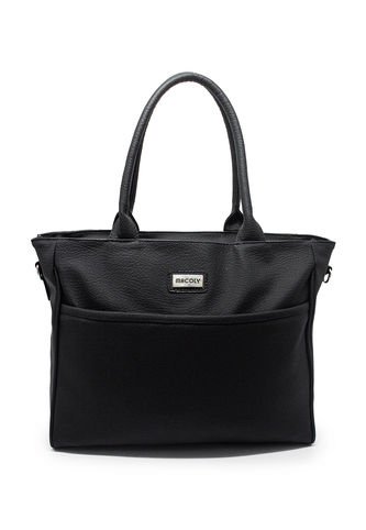 Bolso De Hombro Grande Macoly 870 Praga Negro Macoly