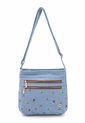 Bolso Manos Libres Macoly M820 Jean Bordado de Macoly