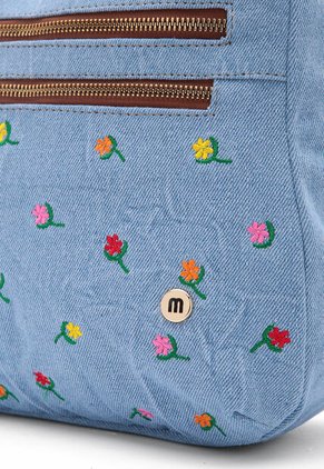 Bolso Manos Libres Macoly M820 Jean Bordado