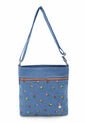 Bolso Manos Libres Macoly M383 Jean Bordado de Macoly