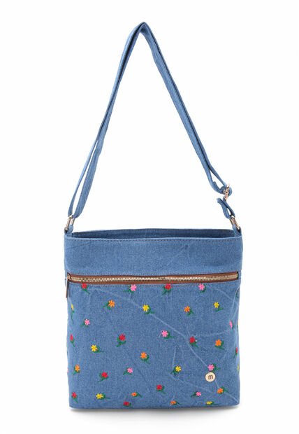 Bolso Manos Libres Macoly M383 Jean Bordado