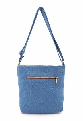 Bolso Manos Libres Macoly M383 Jean Bordado
