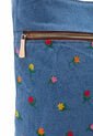 Bolso Manos Libres Macoly M383 Jean Bordado de Macoly