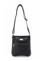 Bolso Manos Libres Macoly 864 Cuero Negro Liso Niquel de Macoly