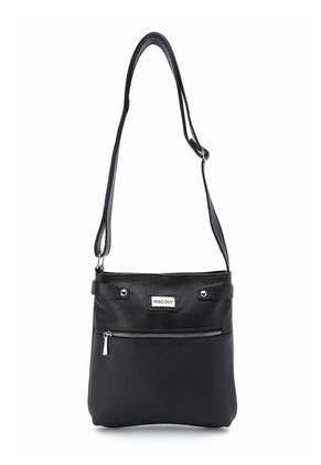 Bolso Manos Libres Macoly 864 Cuero Negro Liso Niquel