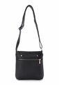 Bolso Manos Libres Macoly 864 Cuero Negro Liso Niquel de Macoly