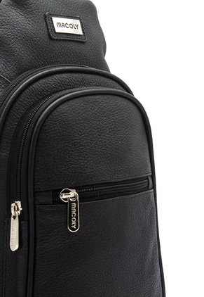 Bandolera Manos Libres SO 1020 Cuero Negro