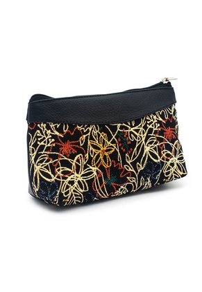 Cosmetiquera, Monedero Y Portaesferos Yacar Negro Valparaiso