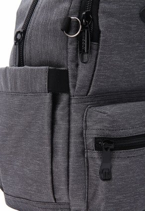 Morral Pequeño Macoly 314 Lona Gris Claro Textil