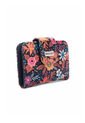 Billetera Mini Macoly A018 Flora Azul Niquel de Macoly