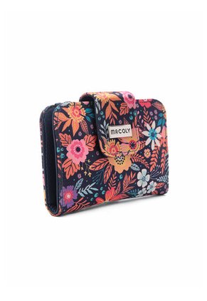 Billetera Mini Macoly A018 Flora Azul Niquel