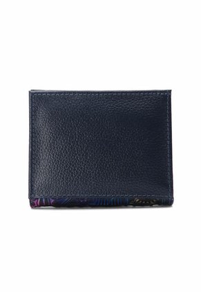 Portadocumento Plano AM13 Cuero Tala Azul Flores