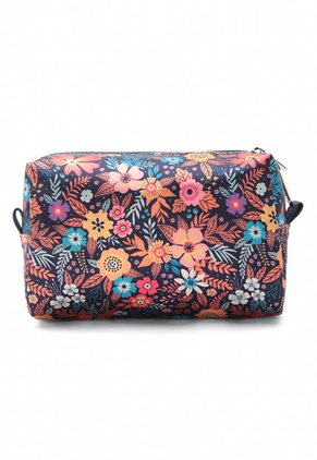 Cosmetiquera Grande Macoly Flora Azul