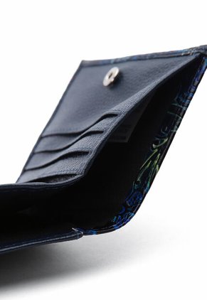 Portadocumento Plano AM13 Cuero Tala Azul Flores