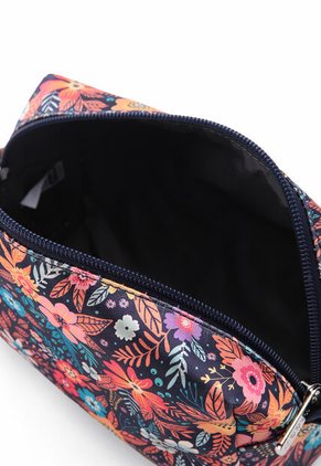 Cosmetiquera Grande Macoly Flora Azul