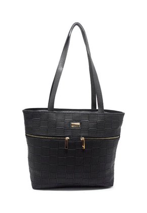 Bolso De Hombro Macoly 705 Lambani Negro Oro