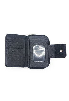 Billetera Mini A017 Cuero Negro Liso