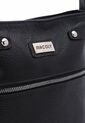 Bolso Manos Libres Macoly 864 Cuero Negro Liso Niquel de Macoly
