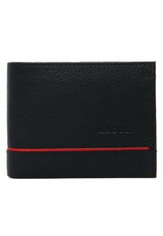 Billetera Hombre 315 En Cuero Negro Macoly