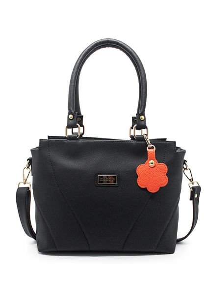 Bolso De Hombro Manos Libres Macoly 874 Lilium Negro