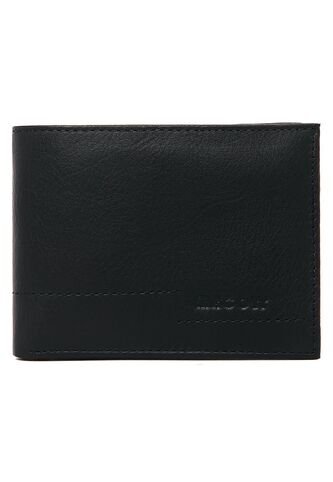 Billetera Hombre 307 En Cuero Negro Macoly