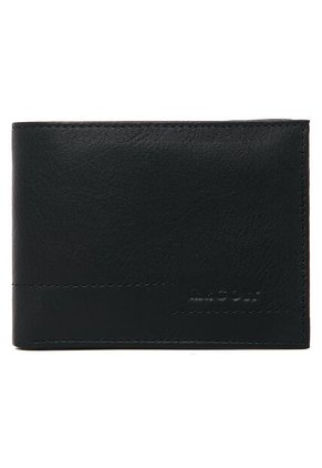Billetera Hombre 307 En Cuero Negro